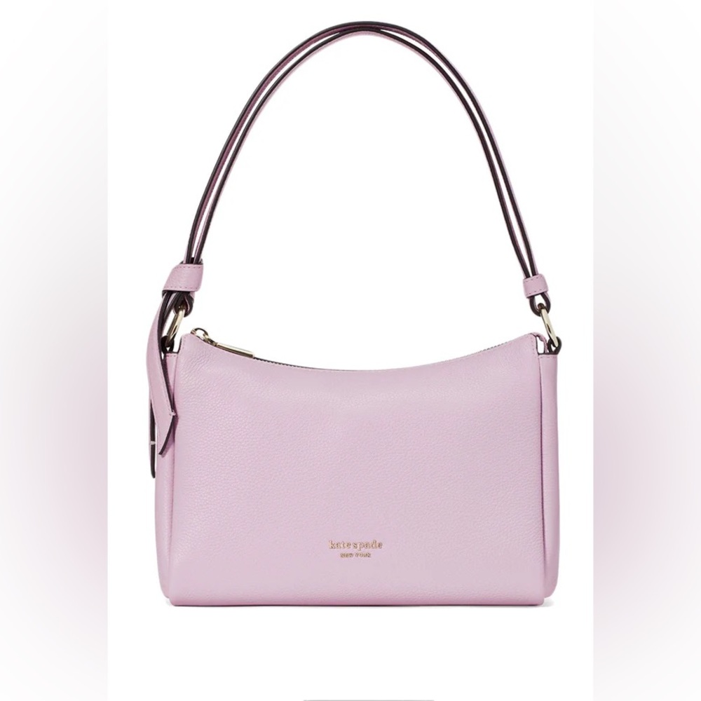 Kate Spade Knott Pebbled Leather Shoulder Bag - Violet Mist